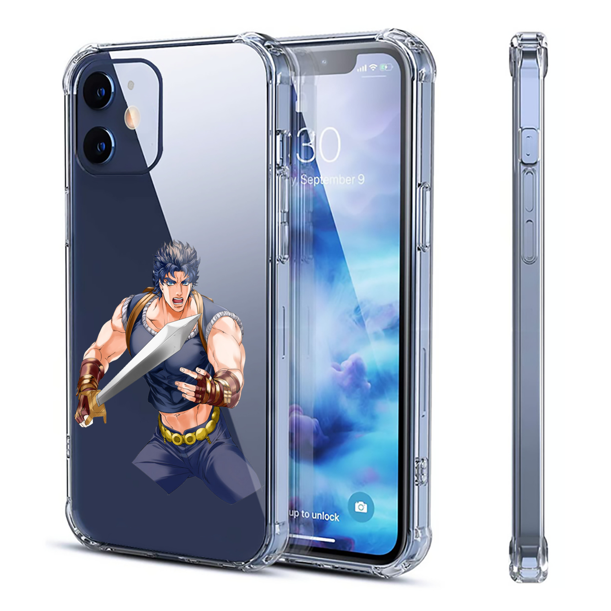 （画像用） ジョジョの奇妙な冒険 /ジョナサン?ジョースター JoJo's Bizarre Adventure Jonathan Joestar 【iPhone 12シリーズ対応】透明スマホケース（クリアソフトケース）